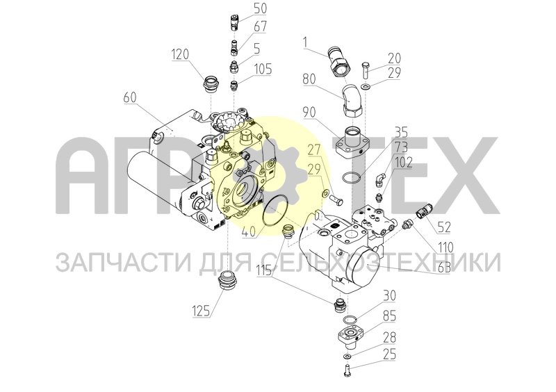 Тандем насосов (161.09.05.100) (№73 на схеме)